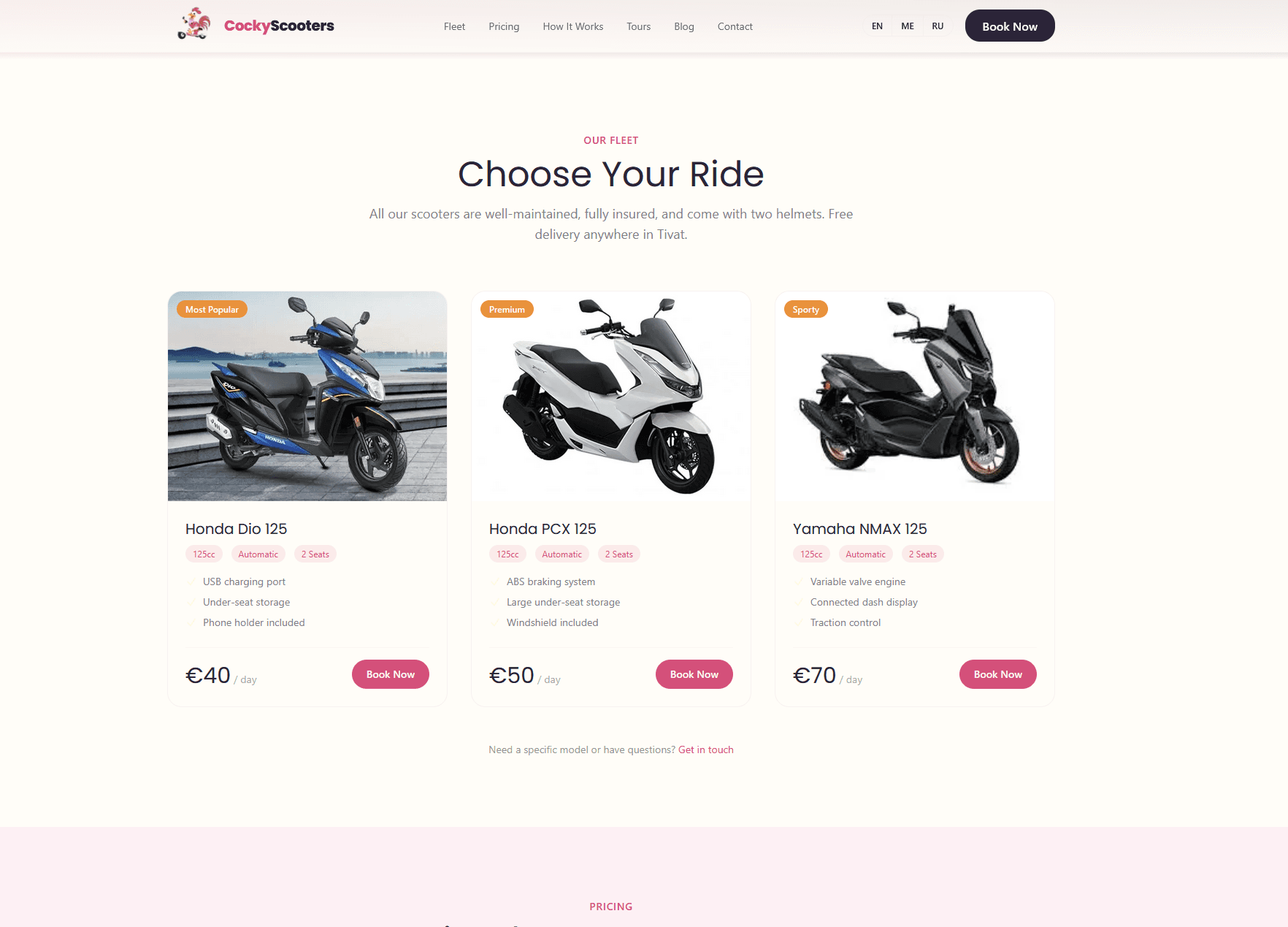 Scooter Rental Tivat